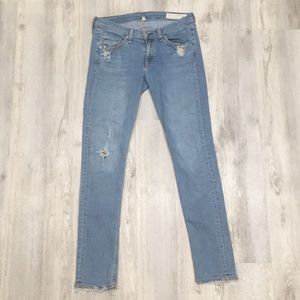 Rag & Bone Skinny Ripped Jeans